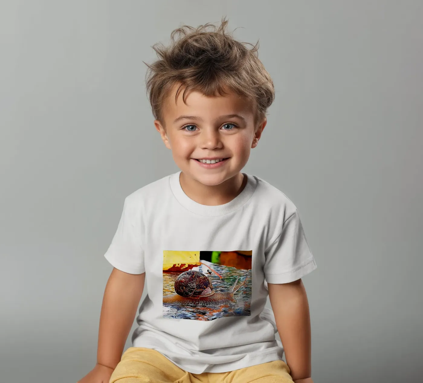 Lumaca t-shirt bambini da Massimo Frascogna