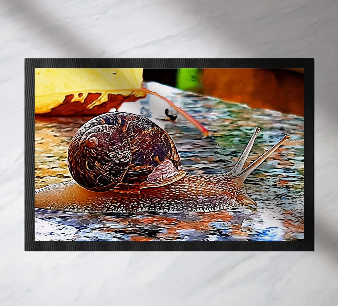 Snail Fußmatte von Massimo Frascogna