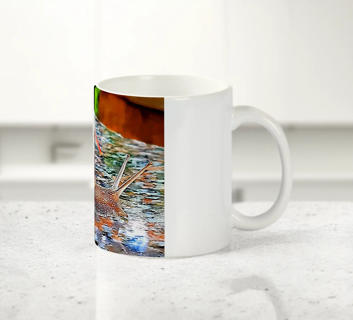 Snail ceramic mug by Massimo Frascogna