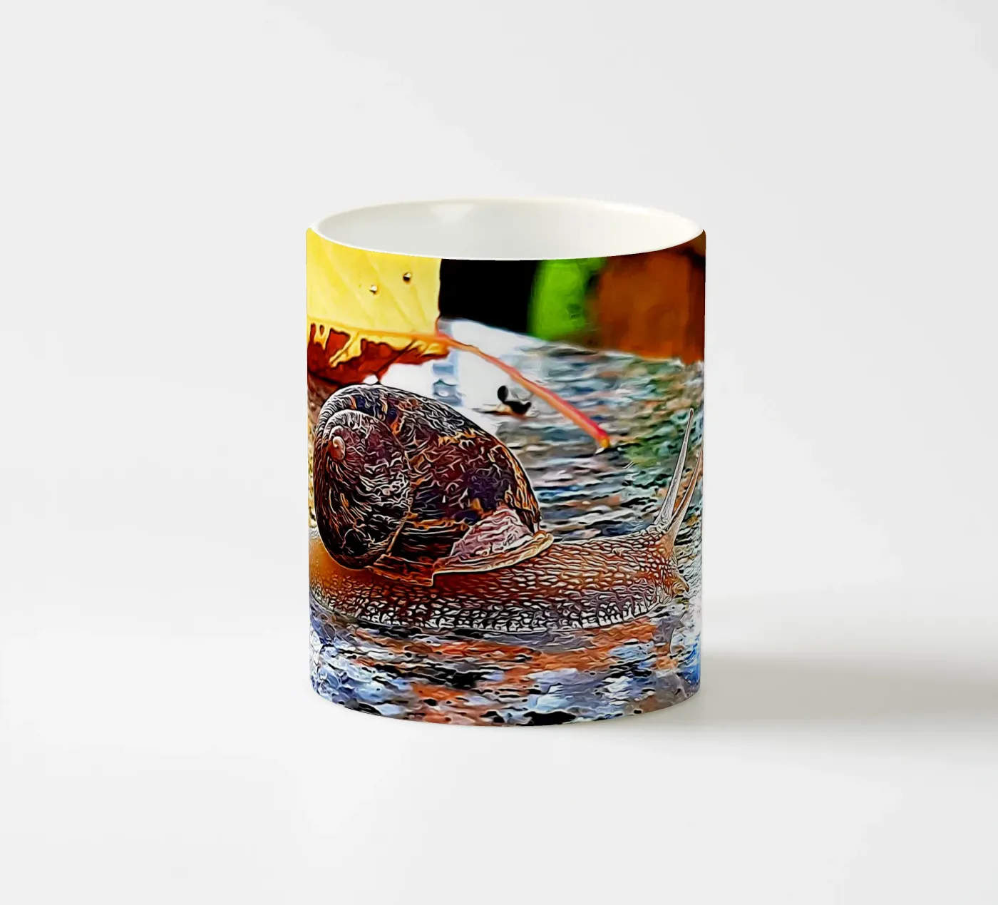 Snail ceramic mug by Massimo Frascogna