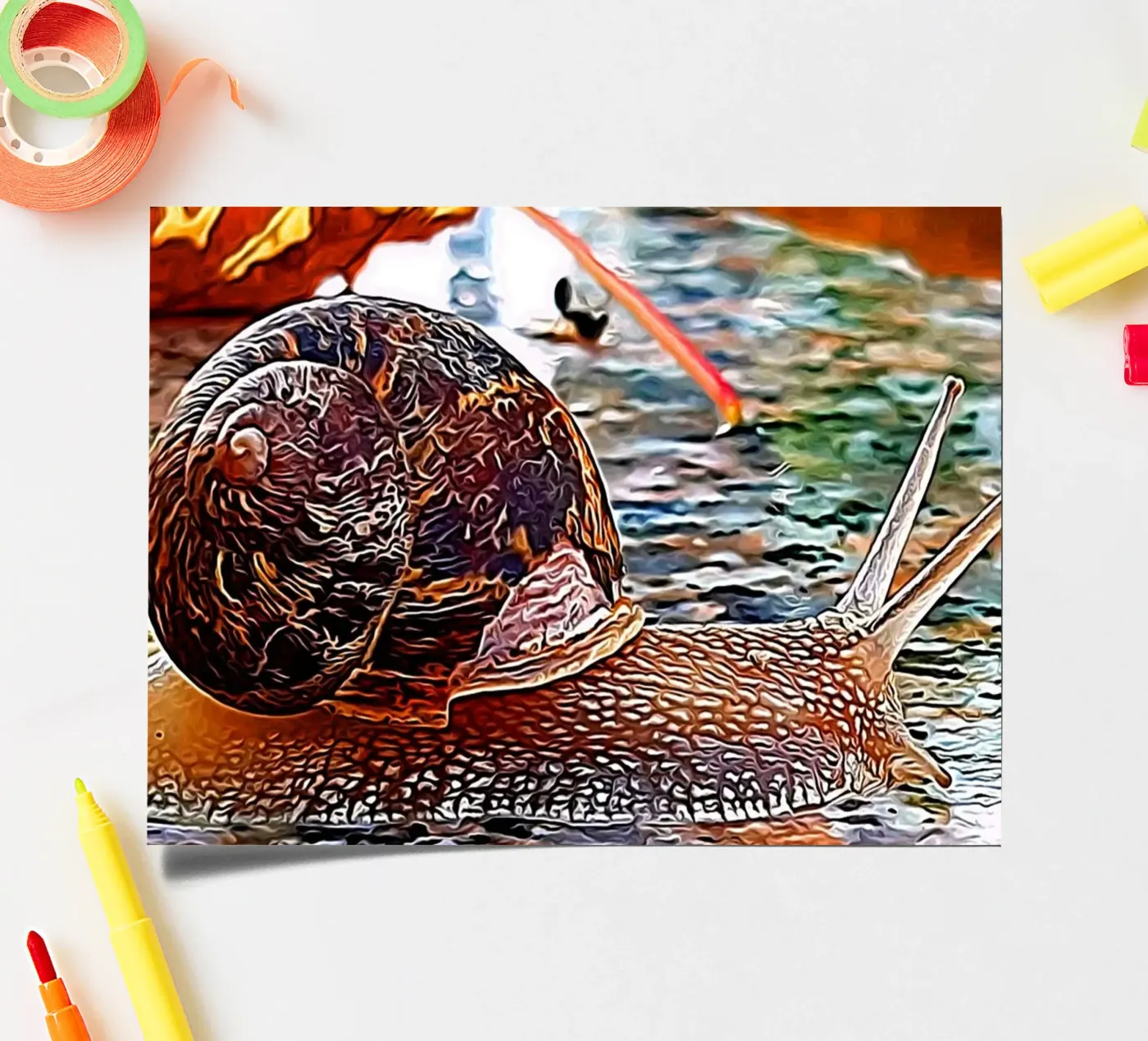 Snail sticker sheet by Massimo Frascogna