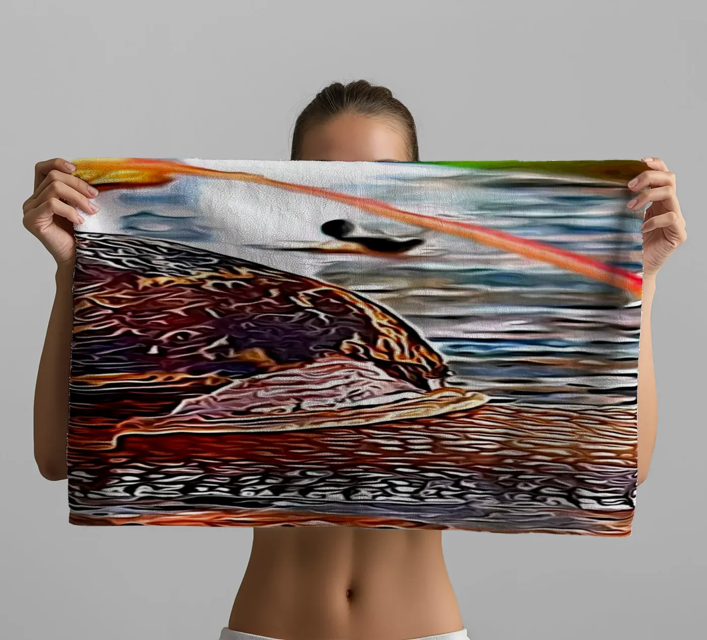 Snail towel by Massimo Frascogna