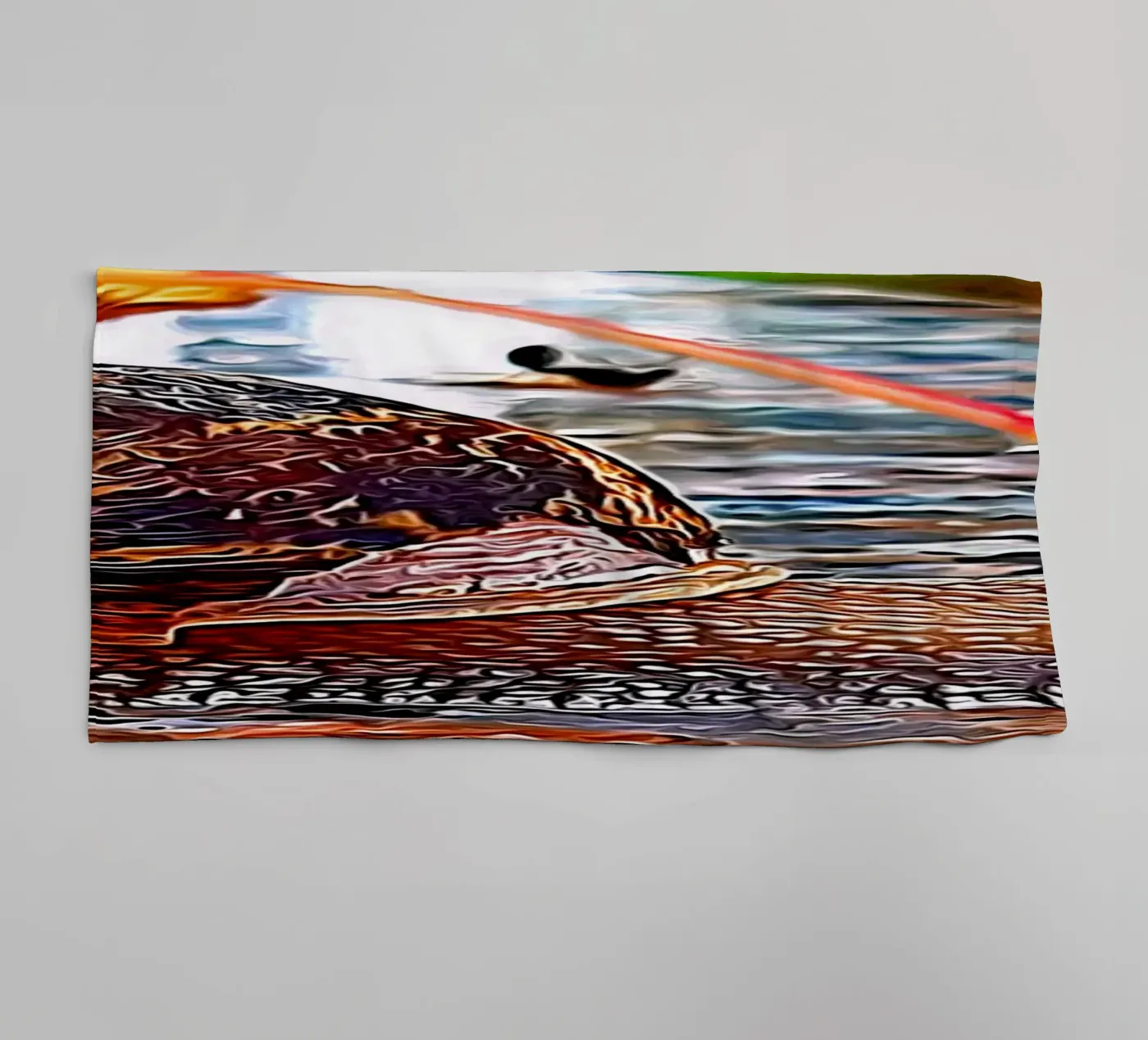 Snail towel by Massimo Frascogna