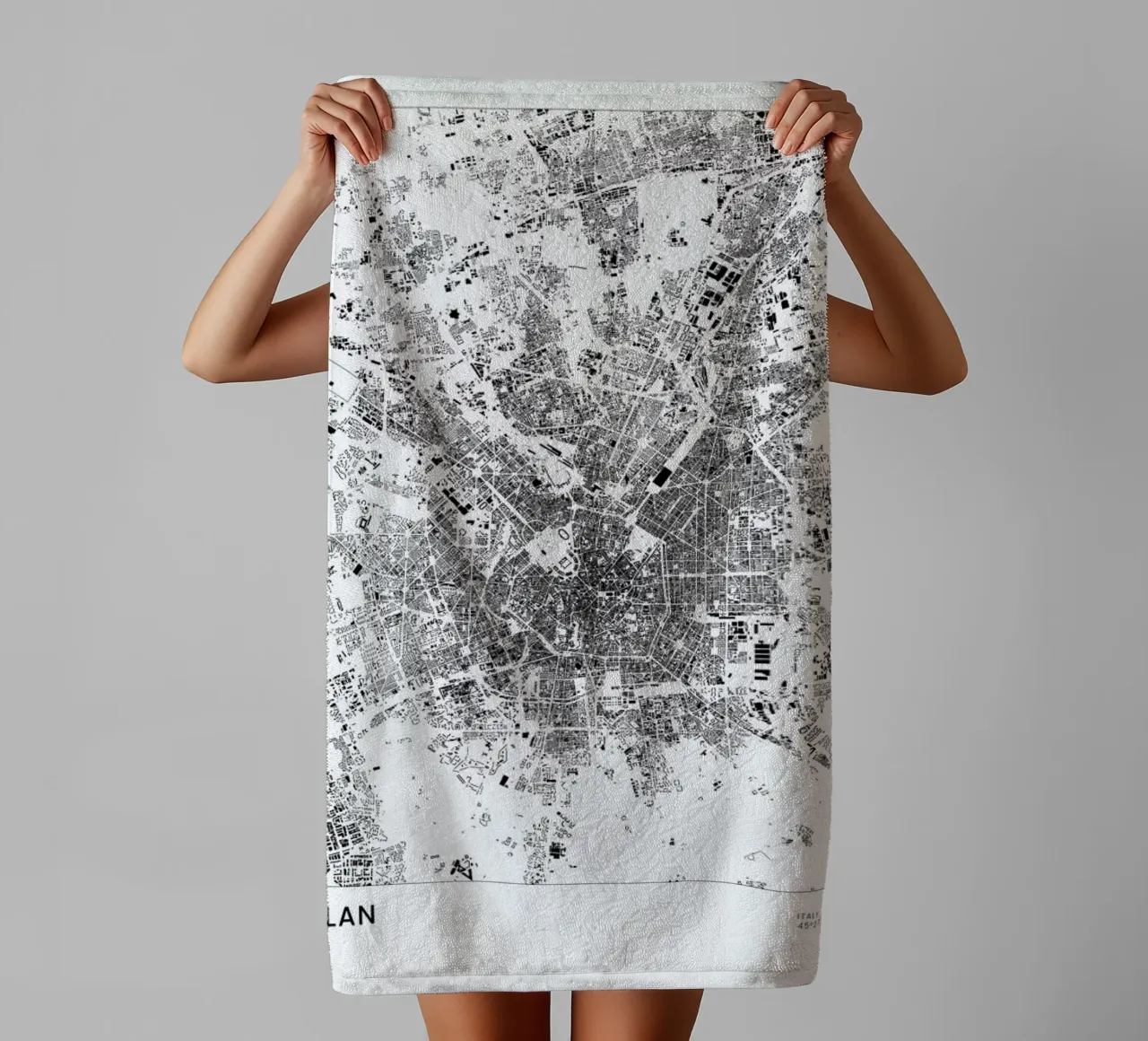 Milan asciugamano da bagno da The Cartography Collection