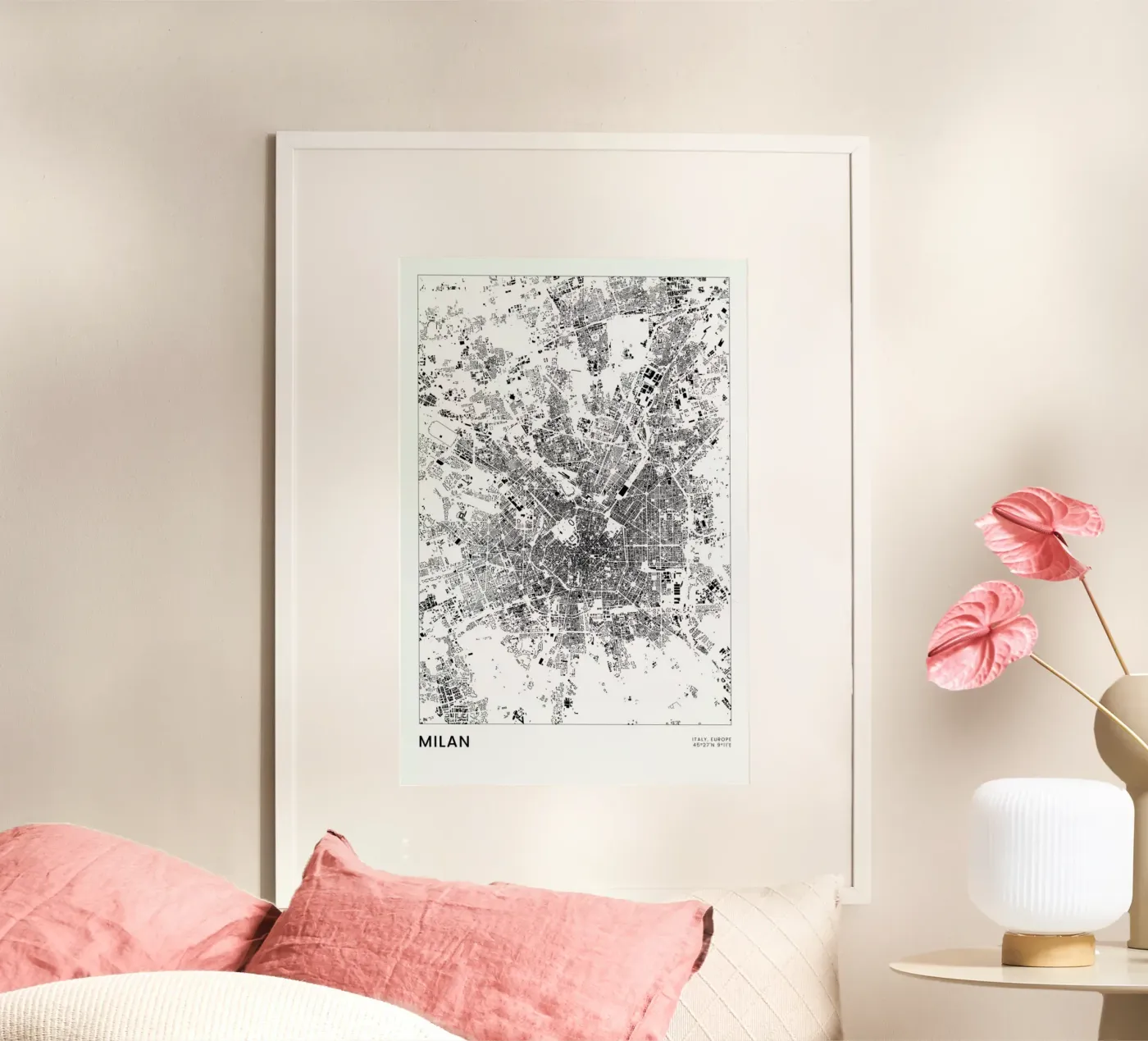 Milan poster by The Cartography Collection