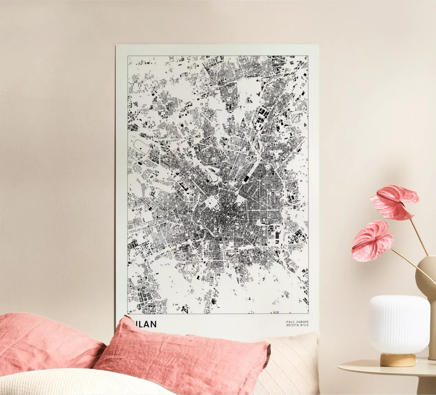 Milan poster by The Cartography Collection