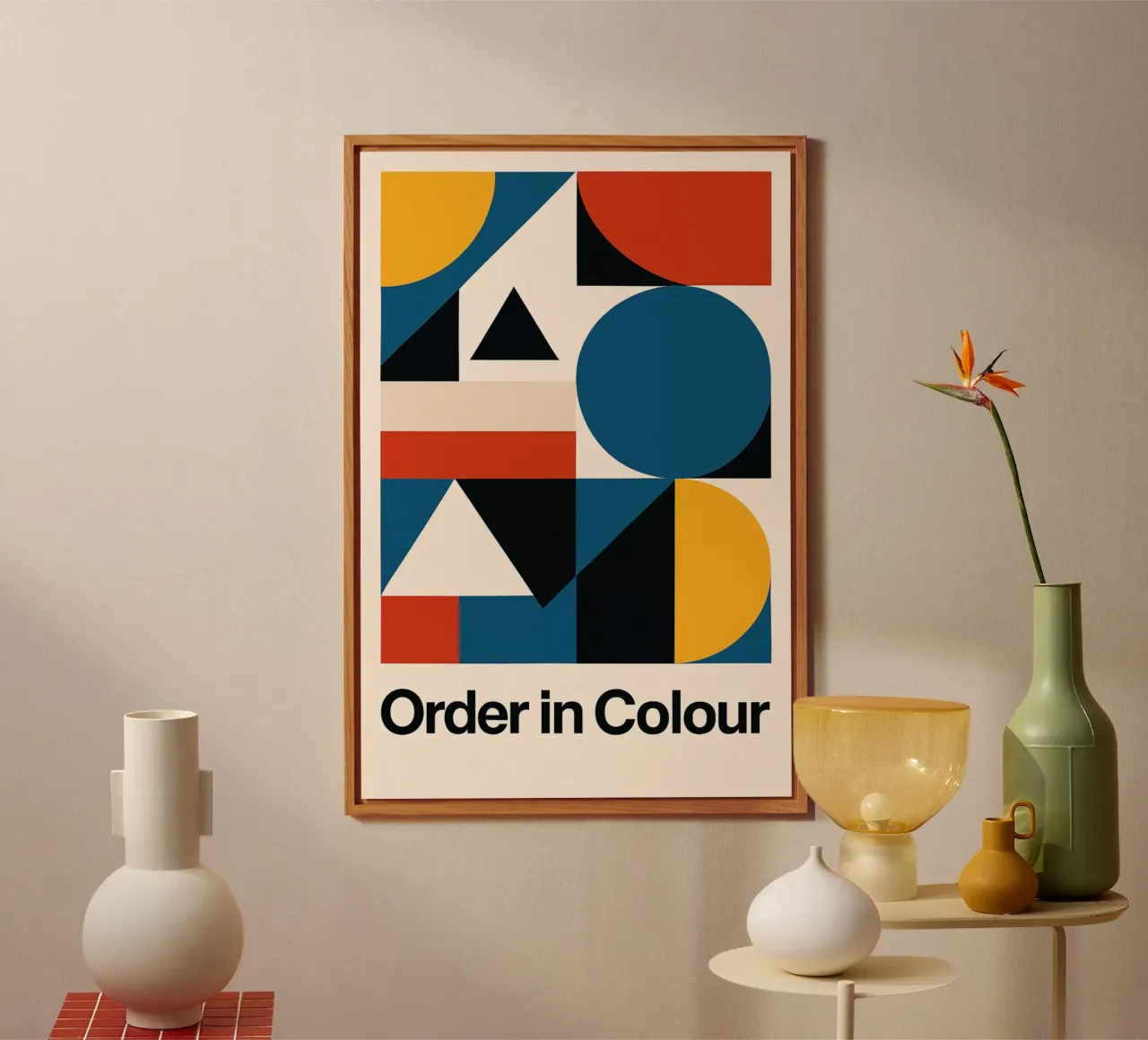 Order in Colour - Bauhausstil alluminio dibond da Studio M