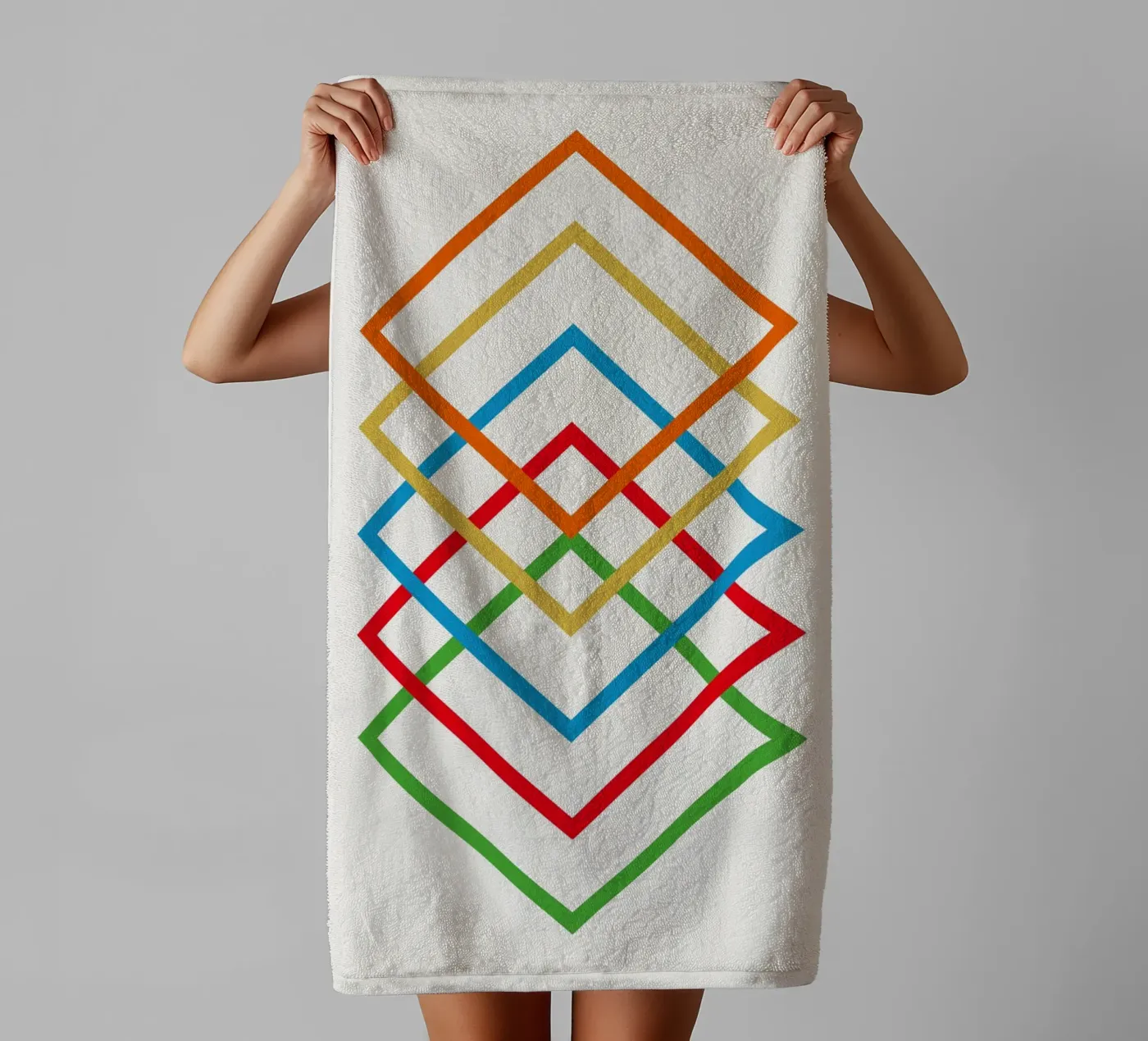 Interlink towel by Rose Beck Art