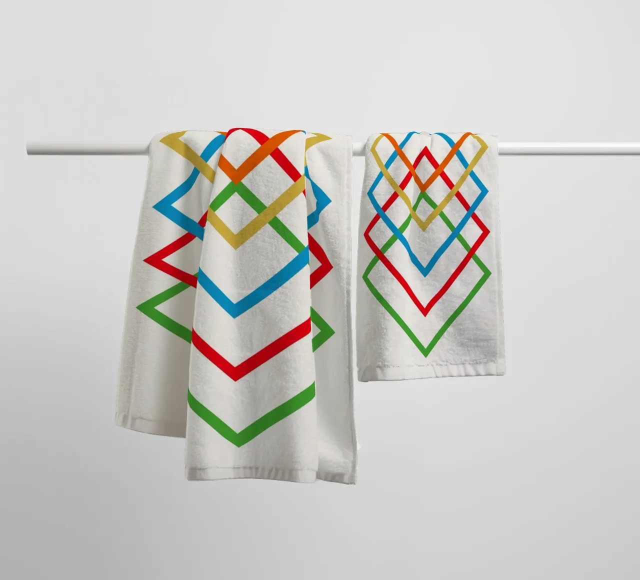 Interlink towel by Rose Beck Art