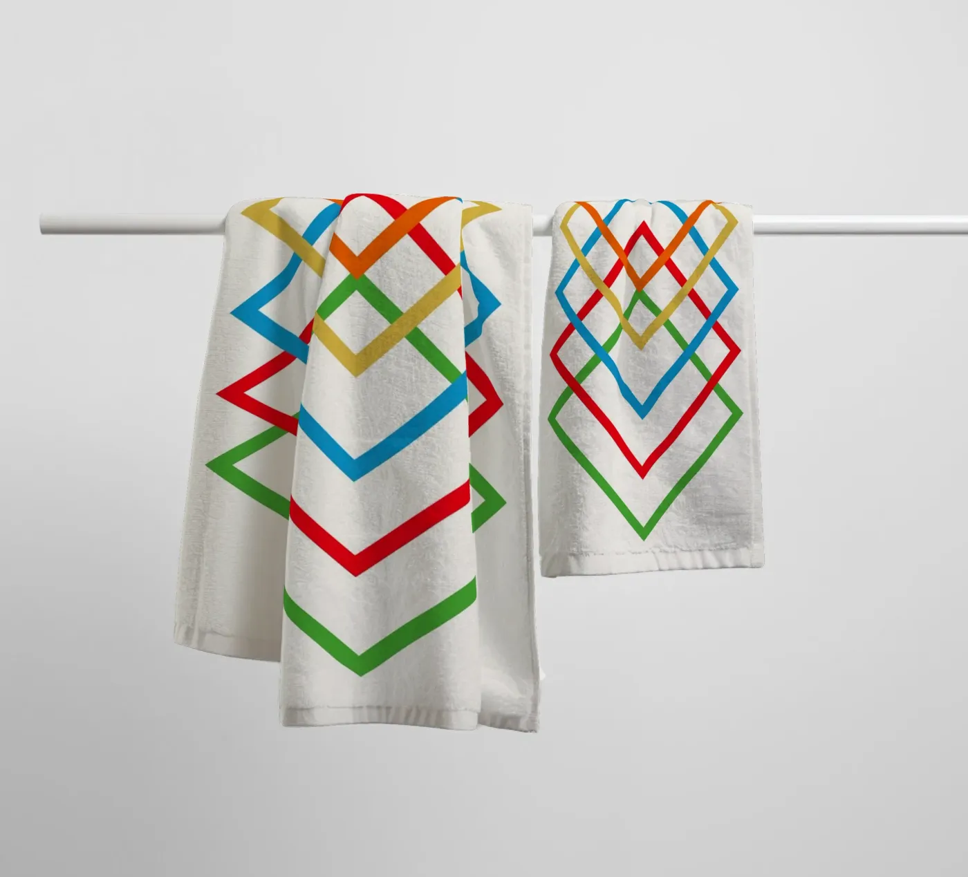 Interlink towel by Rose Beck Art