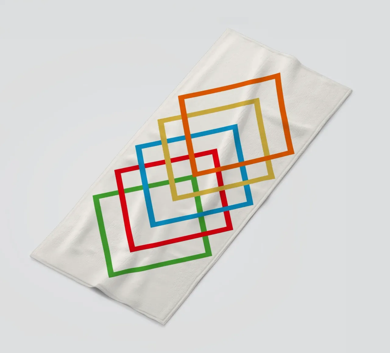 Interlink beach towel by Rose Beck Art