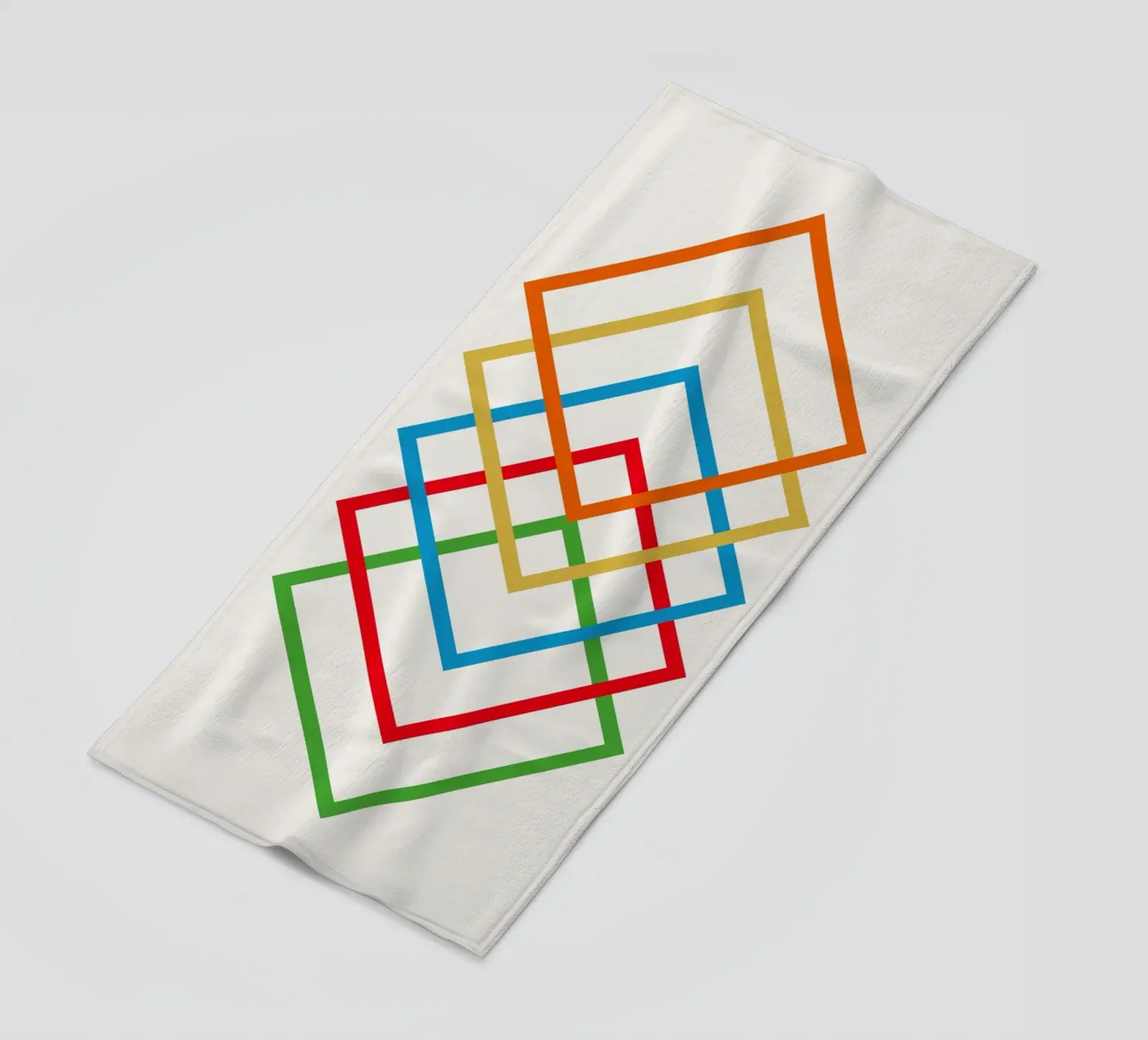 Interlink beach towel by Rose Beck Art