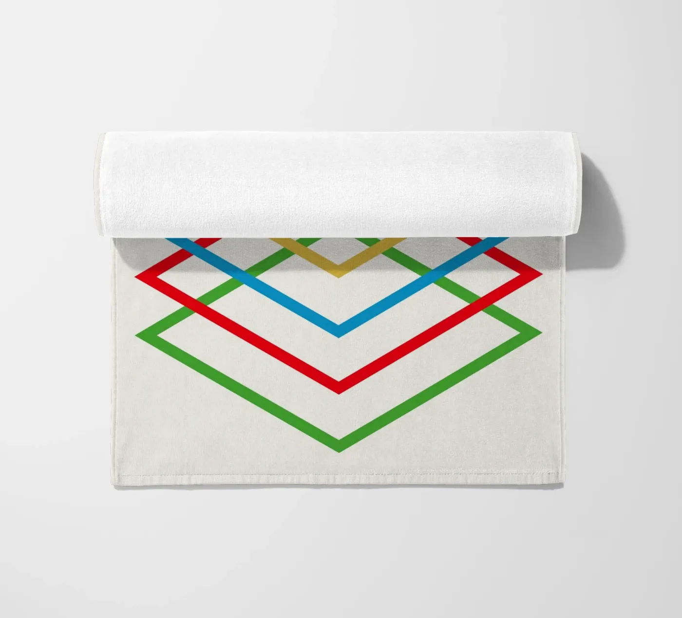 Interlink beach towel by Rose Beck Art