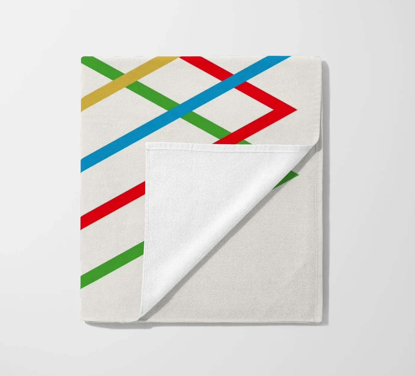 Interlink beach towel by Rose Beck Art