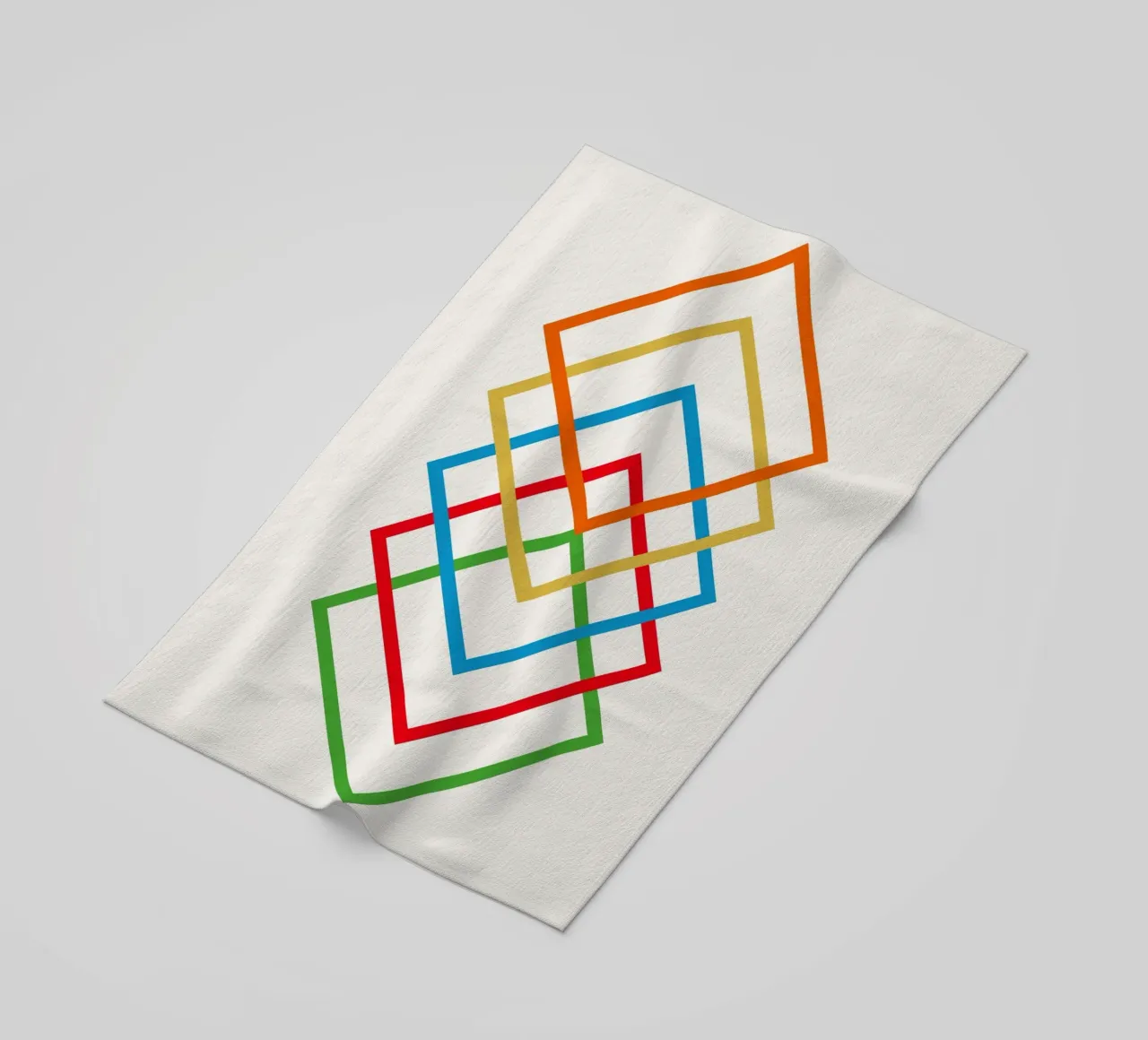 Interlink beach towel by Rose Beck Art