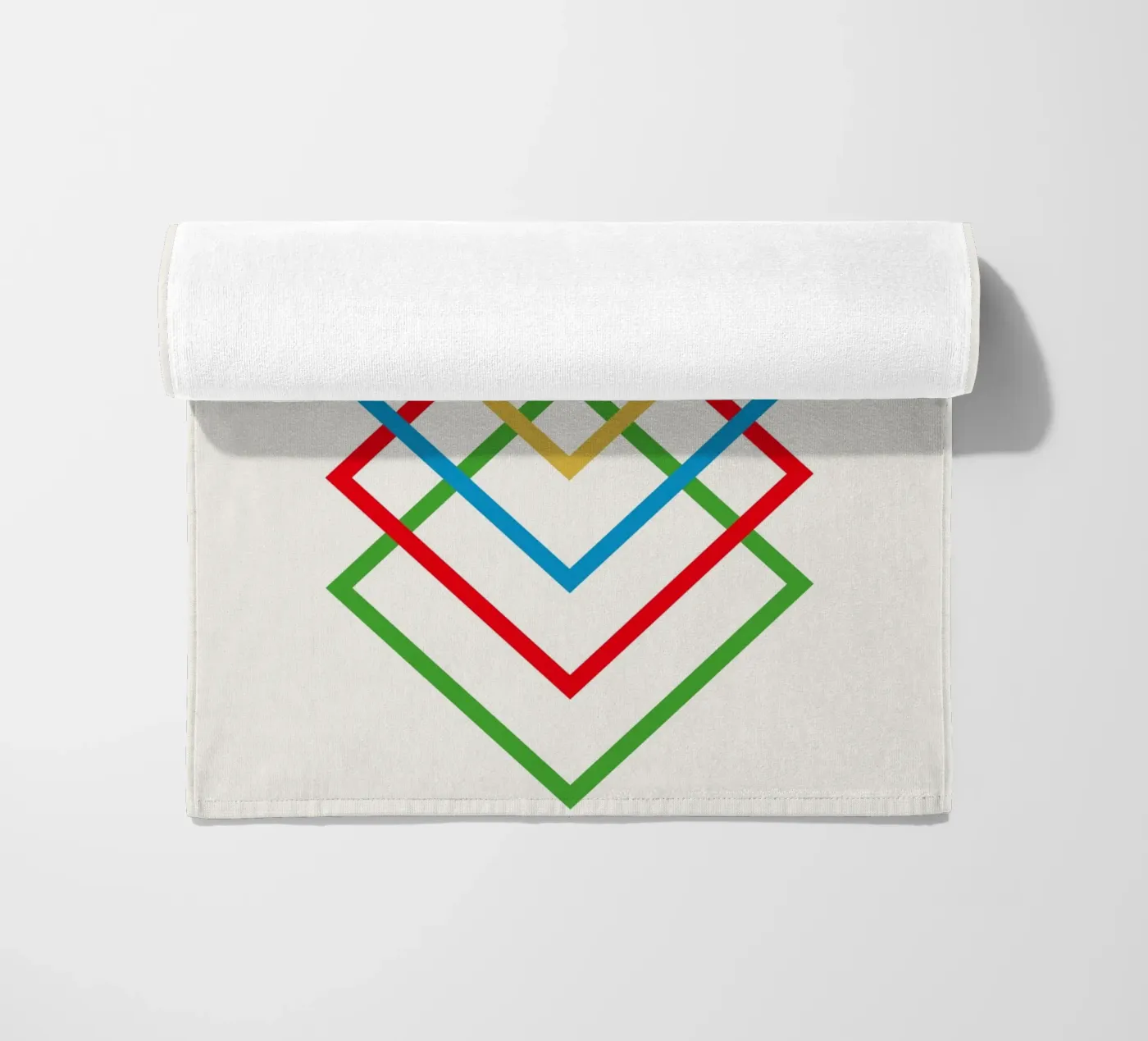 Interlink beach towel by Rose Beck Art