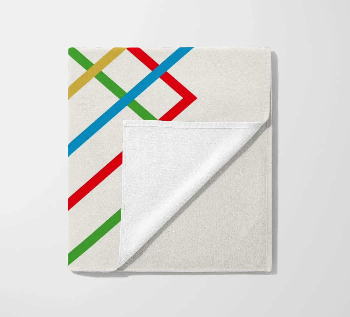 Interlink beach towel by Rose Beck Art