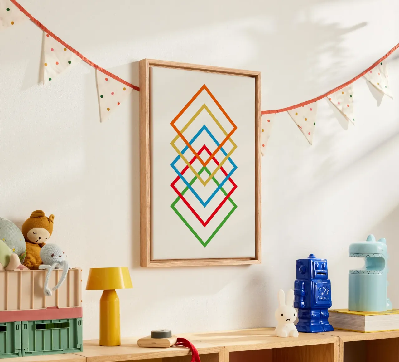 Interlink tela con Cornice a cassetta da Rose Beck Art