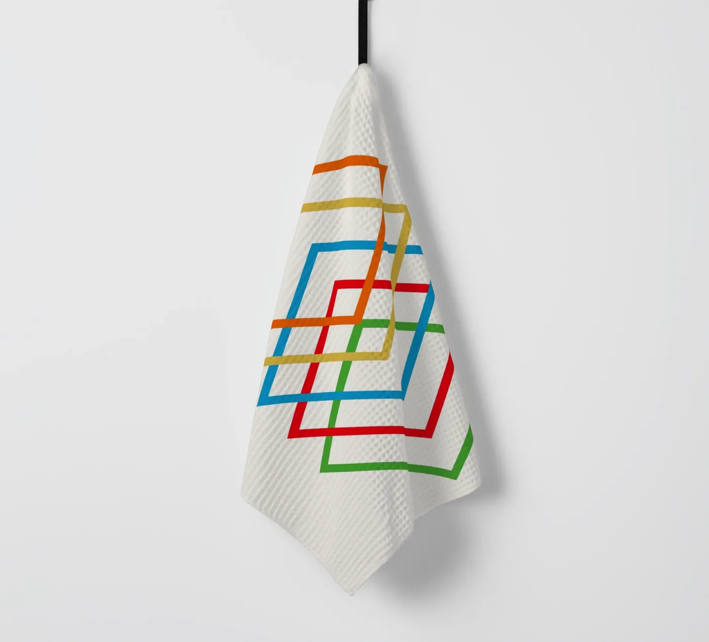 Interlink tea towel by Rose Beck Art