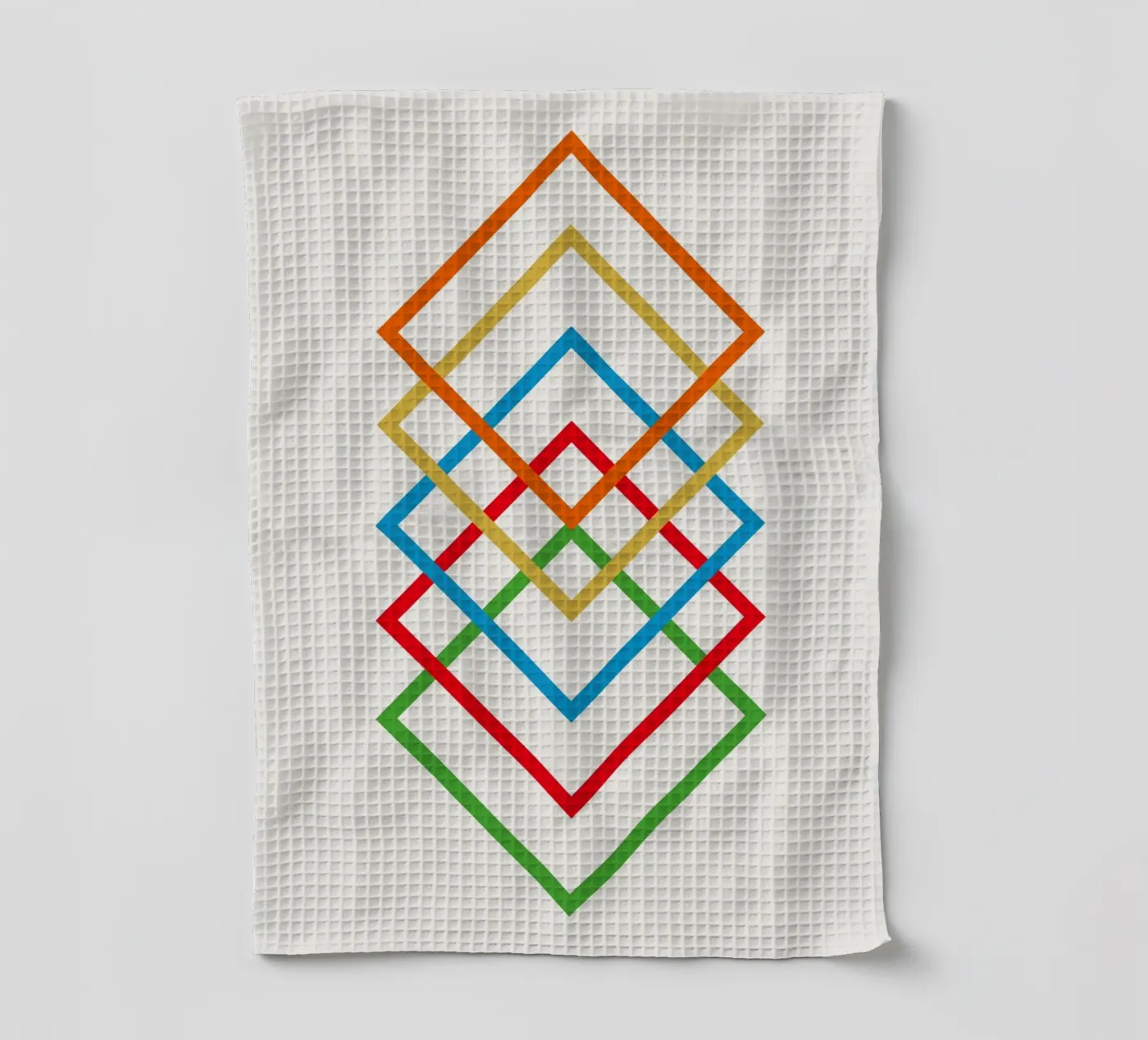 Interlink tea towel by Rose Beck Art