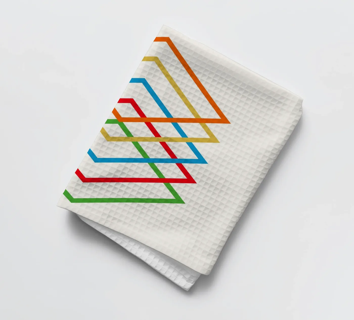 Interlink tea towel by Rose Beck Art