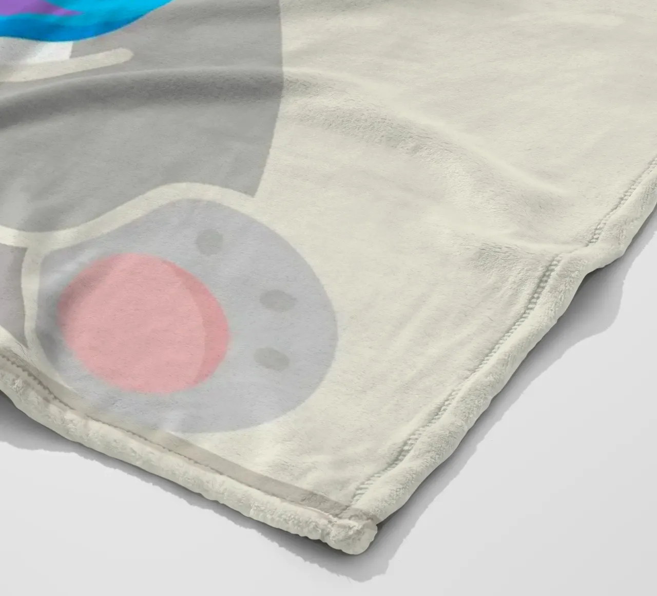 Piccolo koala allegro con un lecca-lecca colorato coperta in pile da namosh