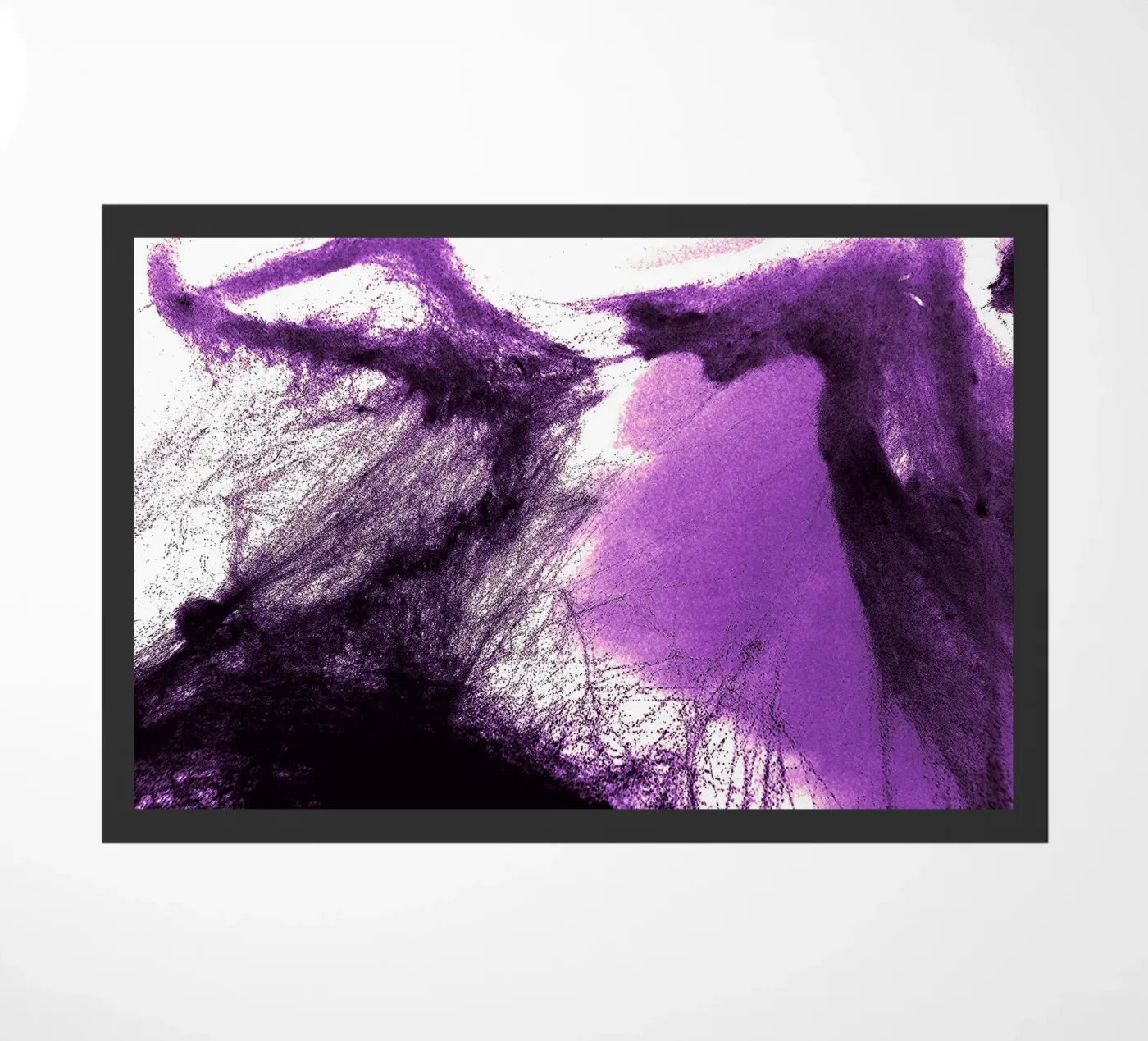 Paars spinnenweb deurmat van Massimo Frascogna