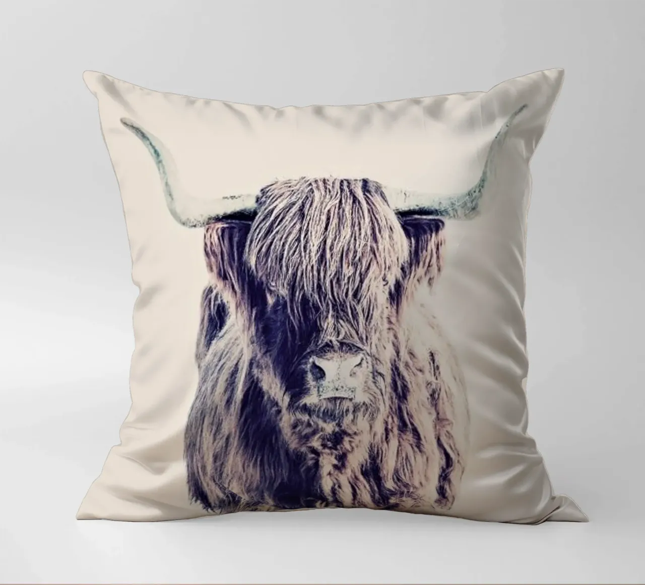 Highland Cattle Colin Rose cuscino da Monika Strigel