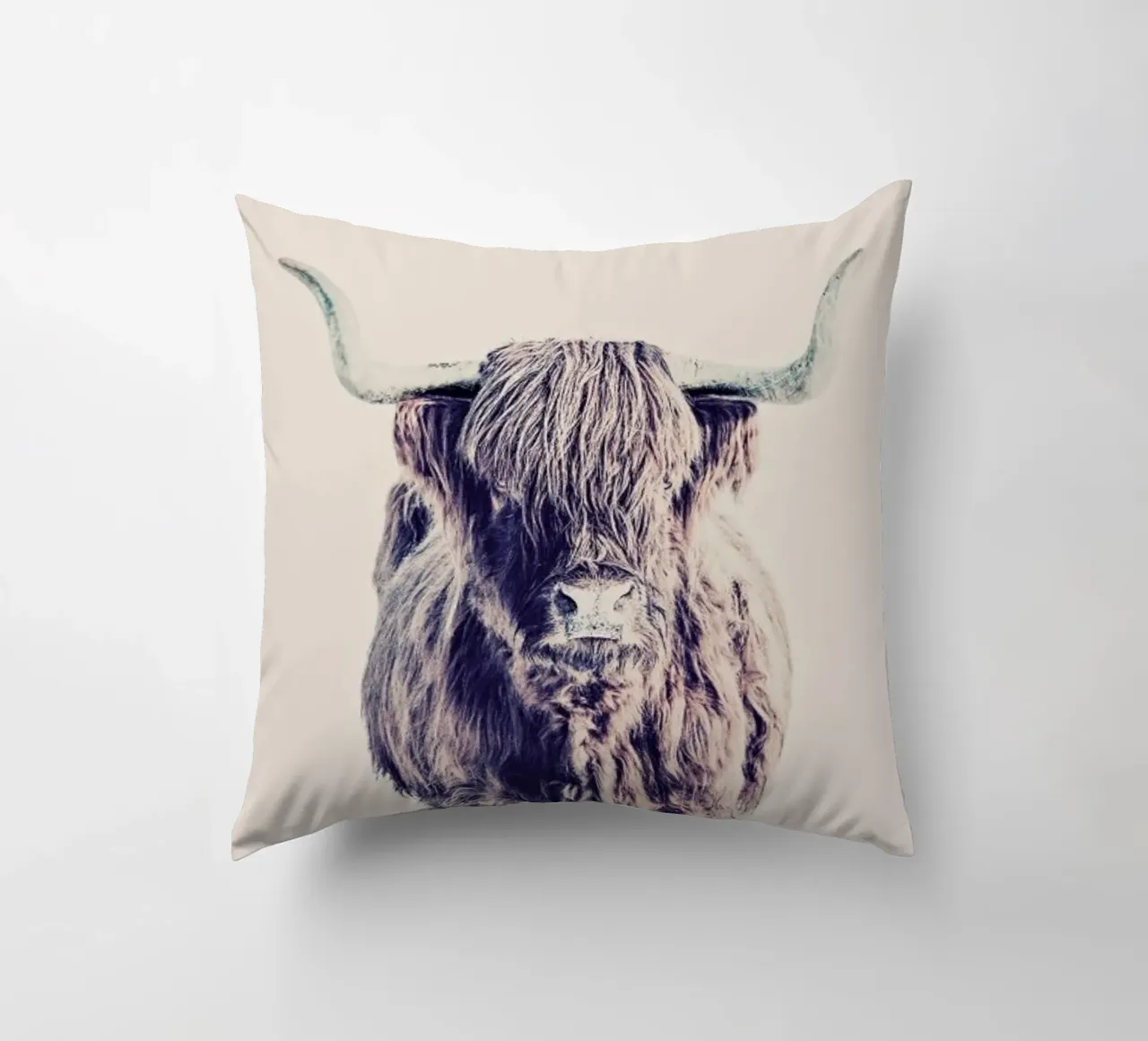Highland Cattle Colin Rose cuscino da Monika Strigel