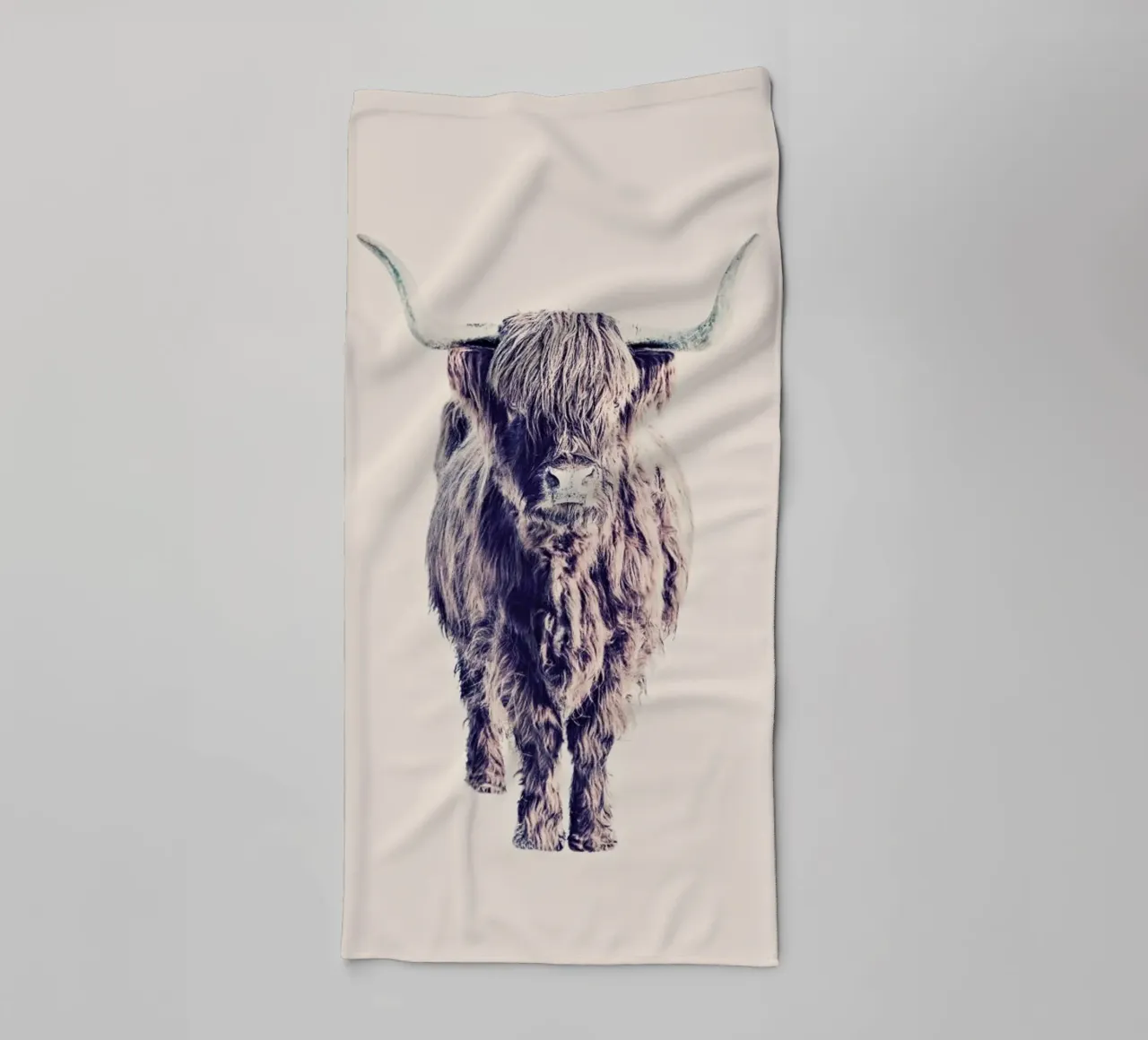Highland Cattle Colin Rose asciugamano da bagno da Monika Strigel