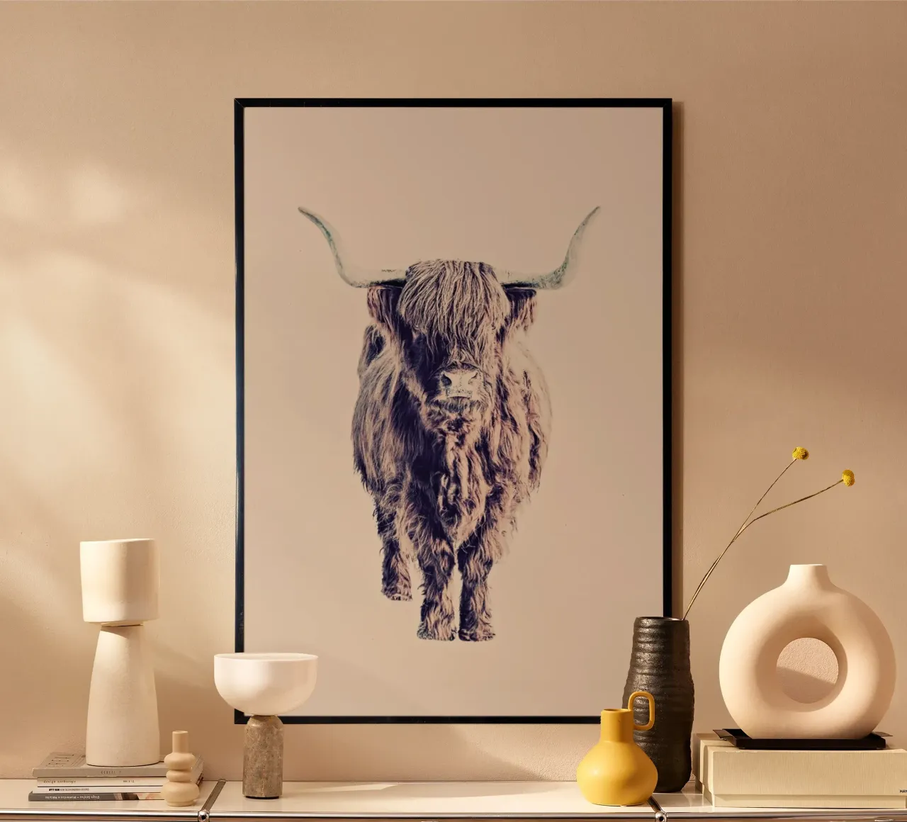 Highland Cattle Colin Rose carta hahnemühle da Monika Strigel