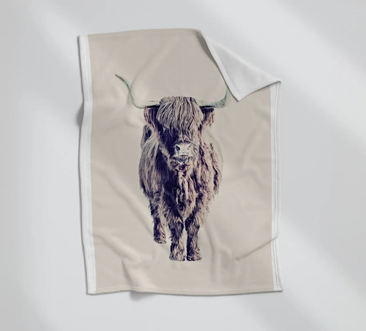 Highland Cattle Colin Rose coperta in pile da Monika Strigel