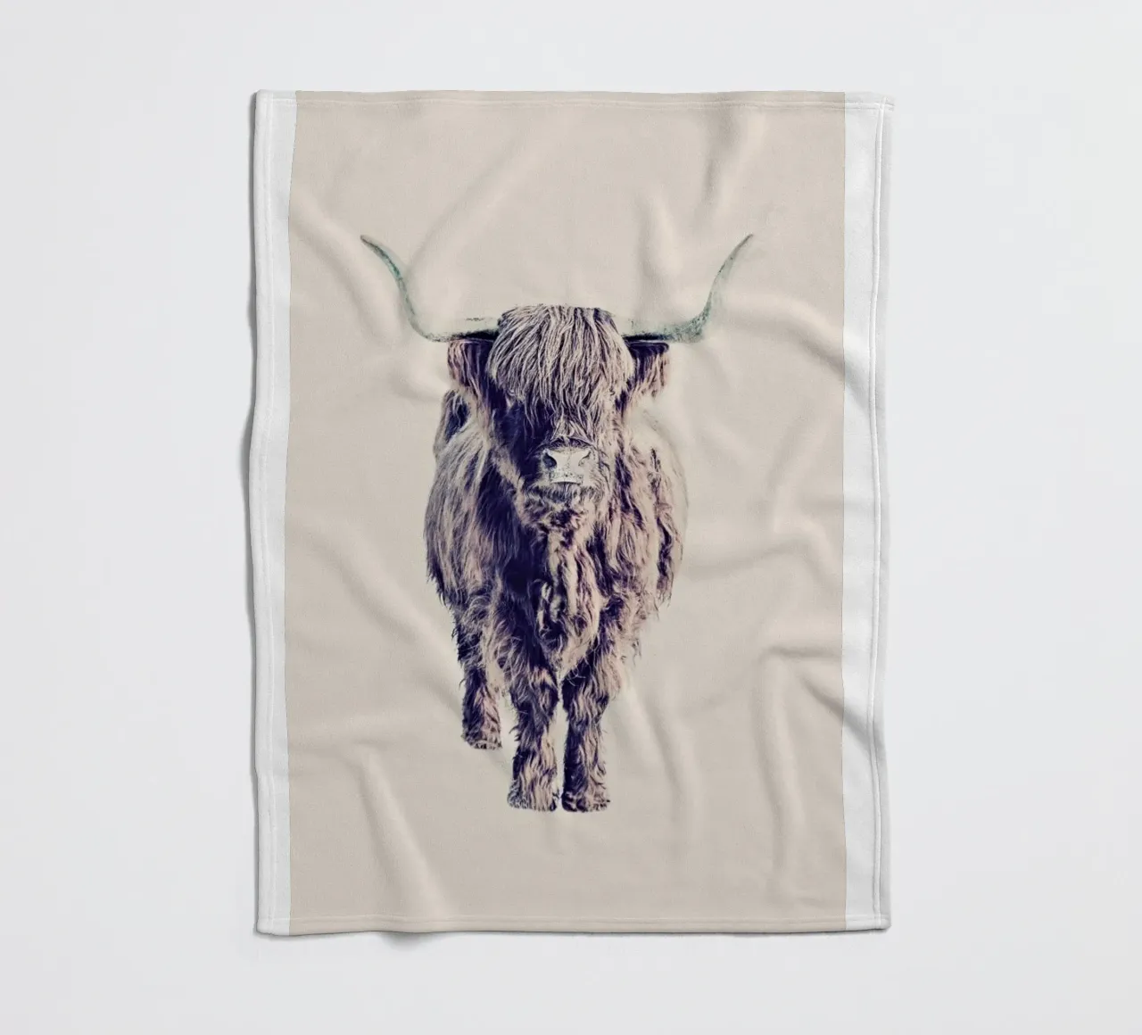 Highland Cattle Colin Rose coperta in pile da Monika Strigel