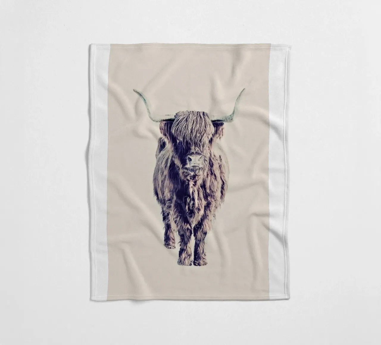 Highland Cattle Colin Rose coperta in pile da Monika Strigel