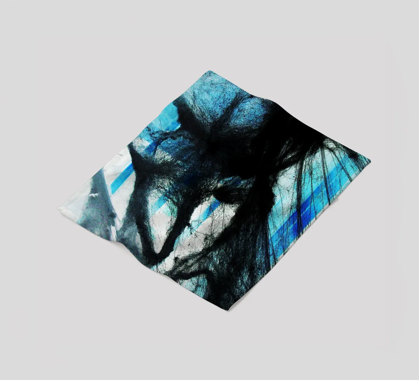 schwarzes Web Fleecedecke von Massimo Frascogna