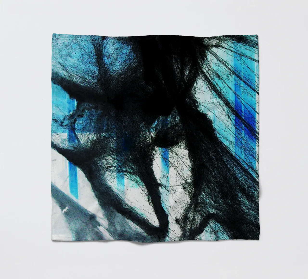 zwart web fleecedeken van Massimo Frascogna