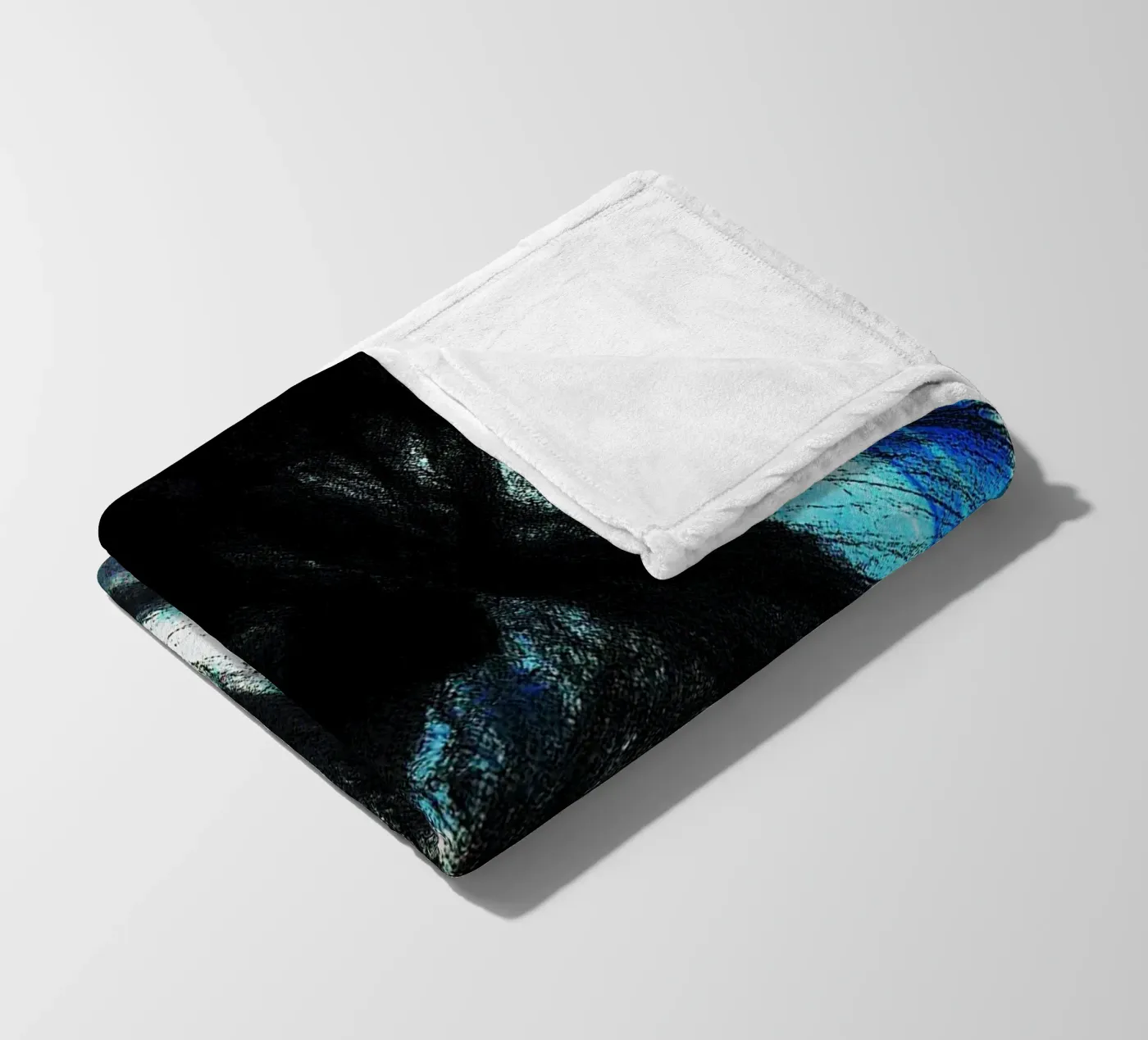 schwarzes Web Fleecedecke von Massimo Frascogna