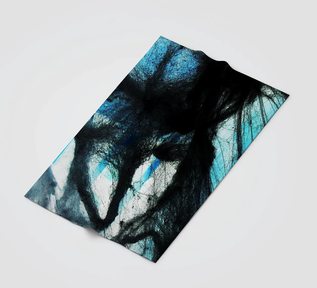 zwart web fleecedeken van Massimo Frascogna