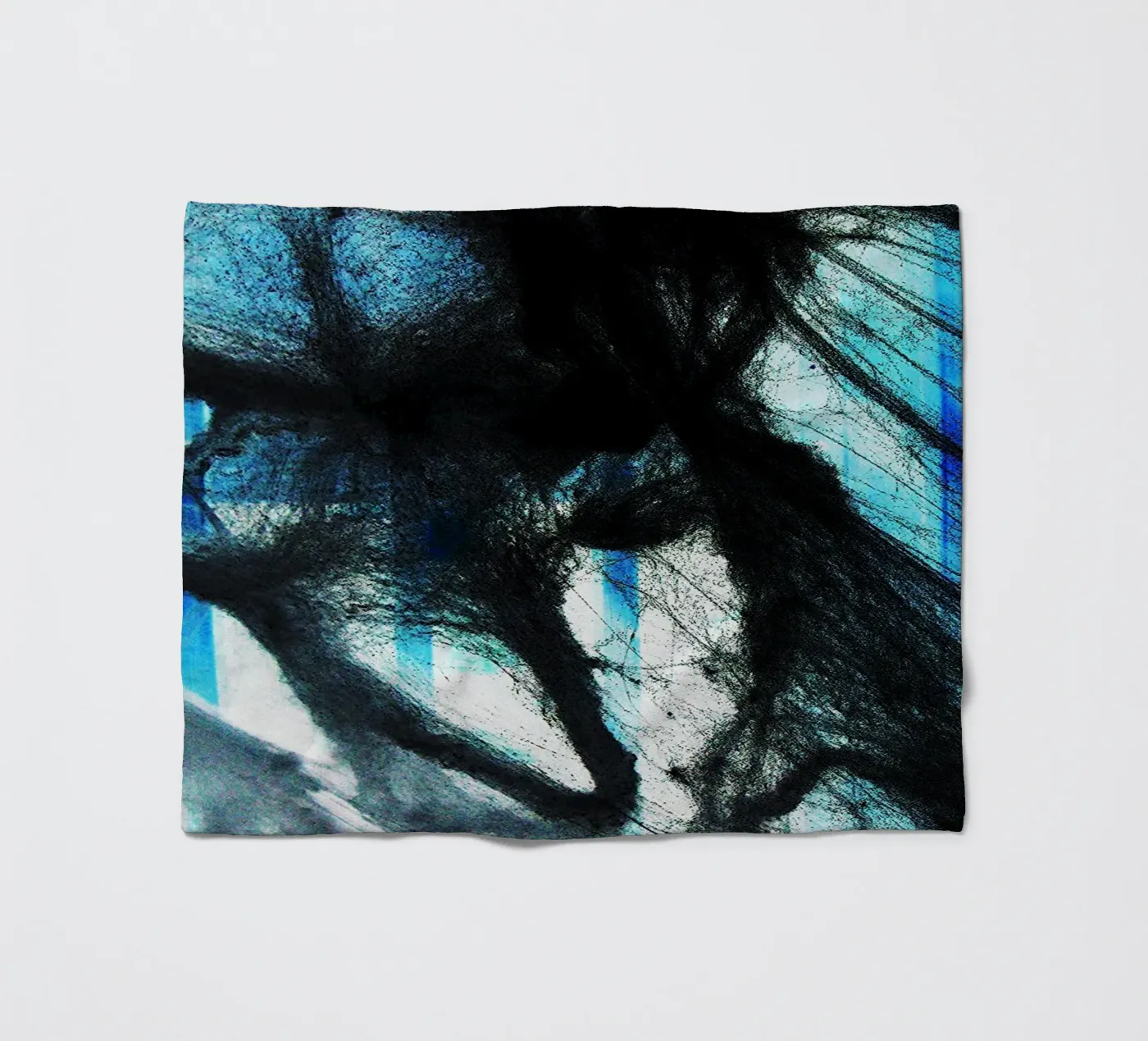 schwarzes Web Fleecedecke von Massimo Frascogna