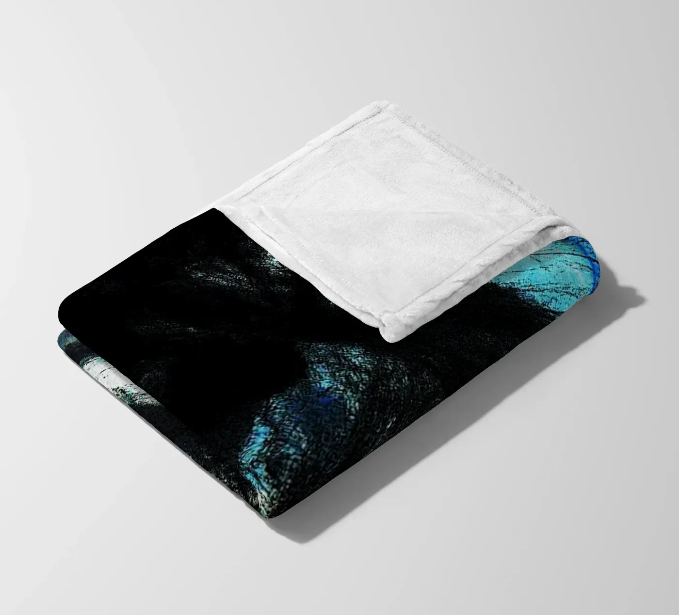 schwarzes Web Fleecedecke von Massimo Frascogna