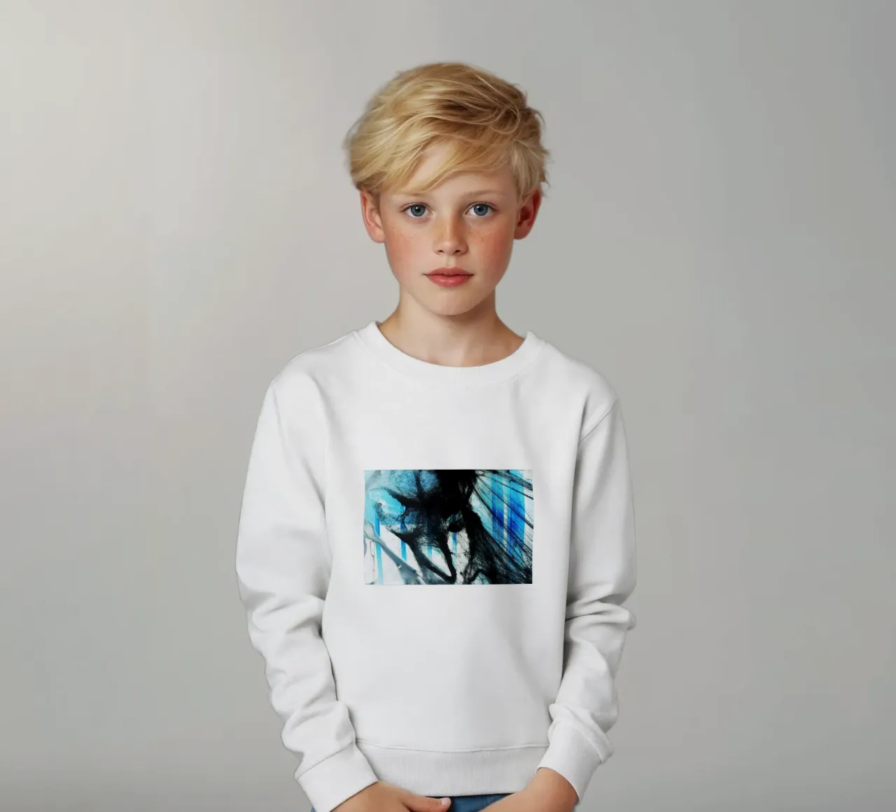 Web negra sudadera para niño de Massimo Frascogna