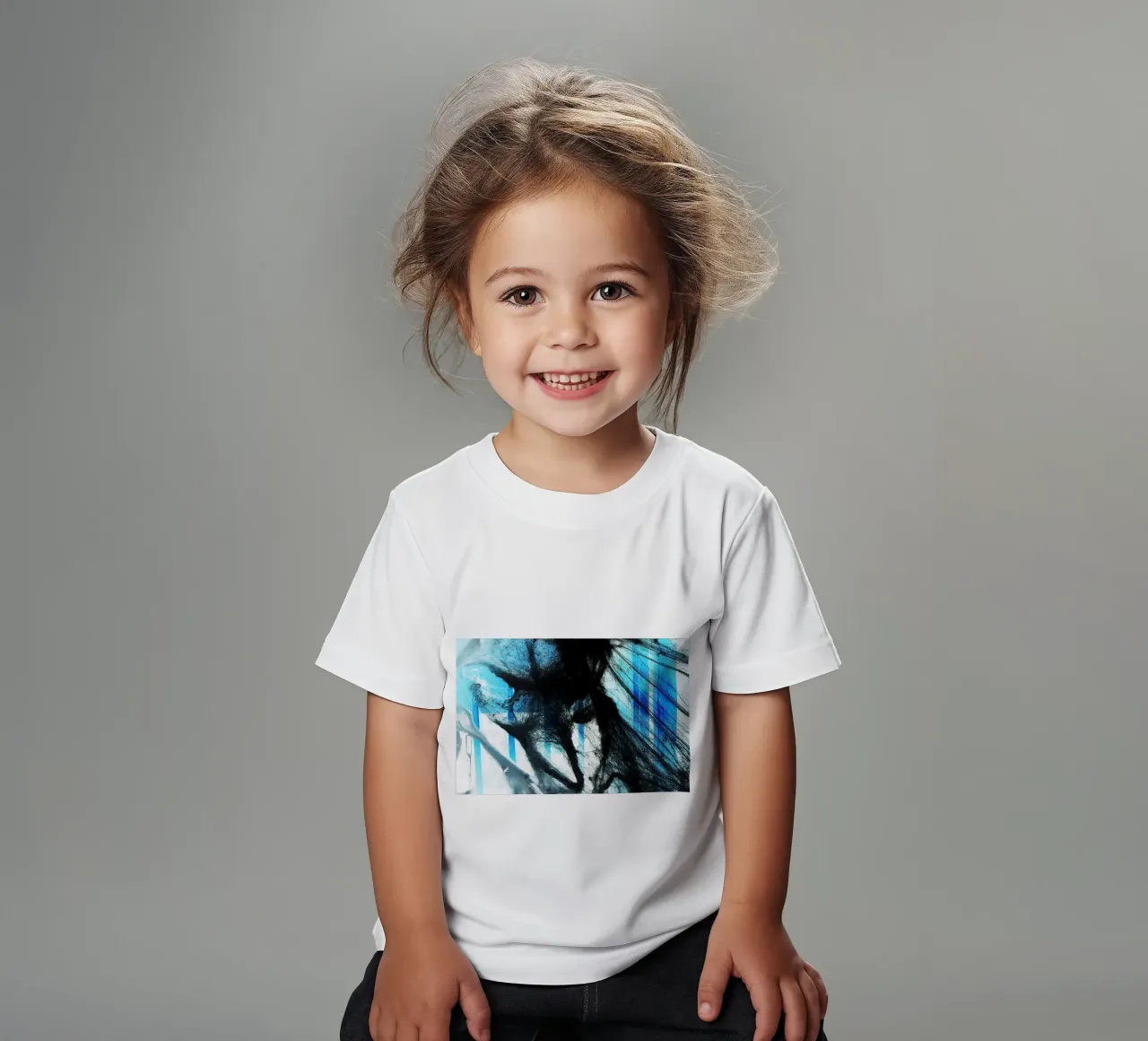 Web nero t-shirt bambini da Massimo Frascogna
