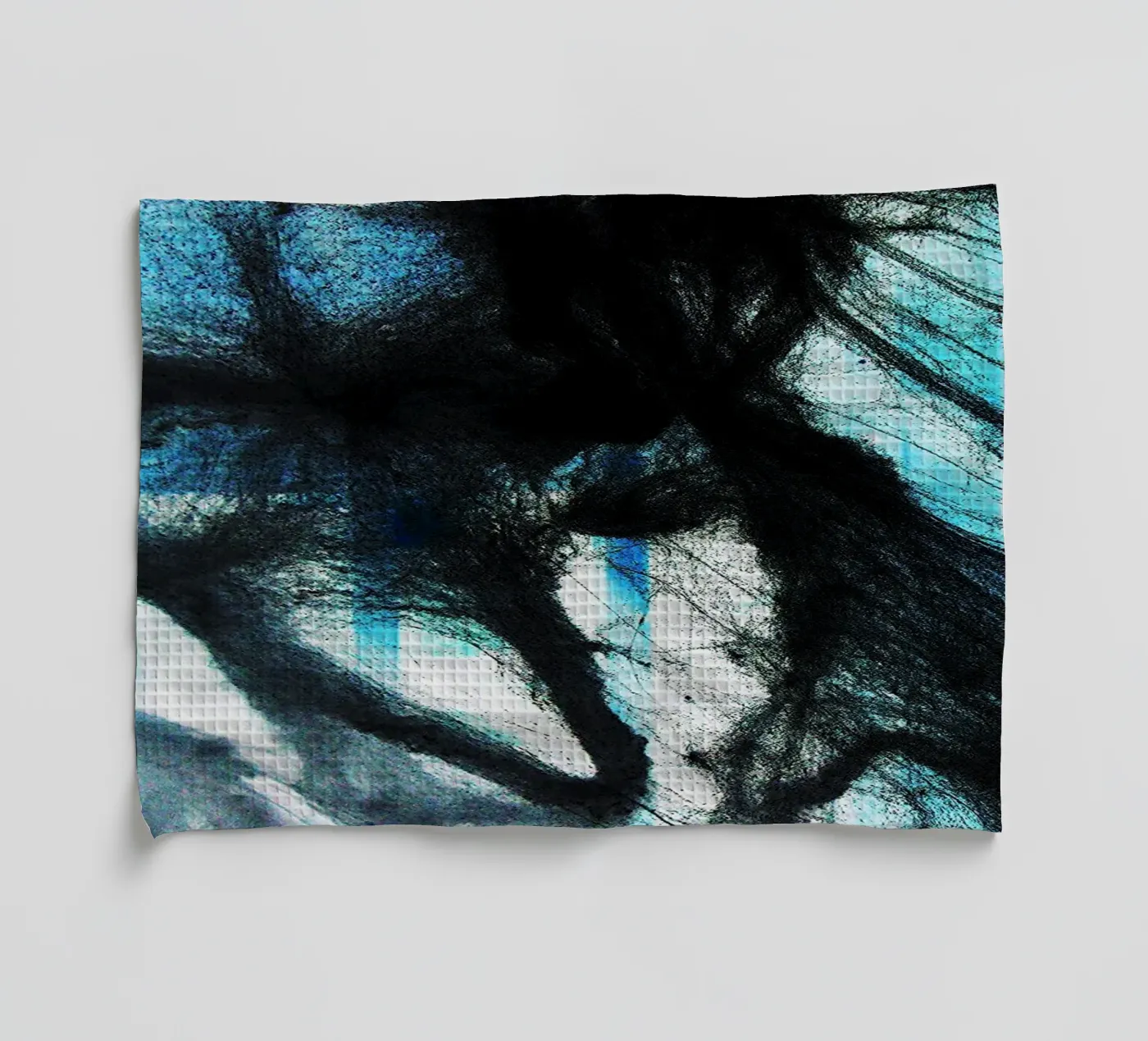 schwarzes Web Geschirrtuch von Massimo Frascogna