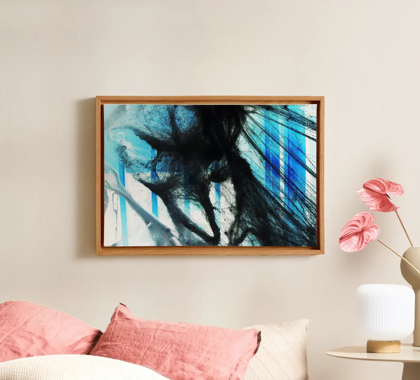 black Web canvas by Massimo Frascogna