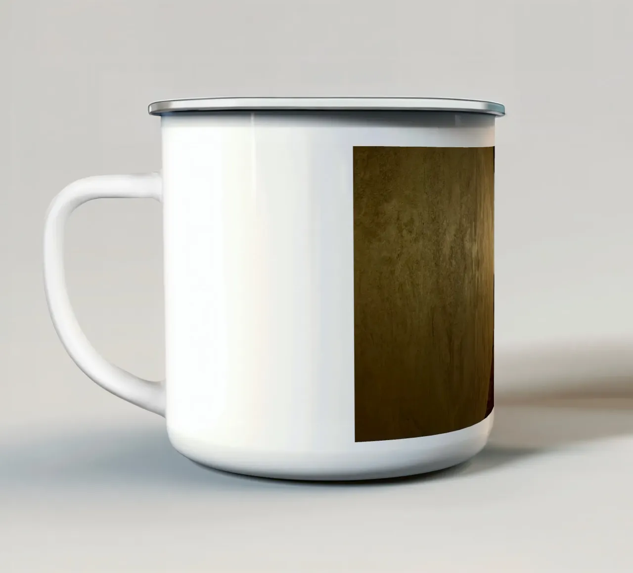 Al tramonto tazza in smalto da Massimo Frascogna