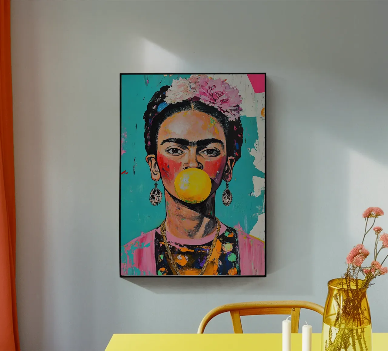 Frida Kahlo plexiglass da Fantasias Florales