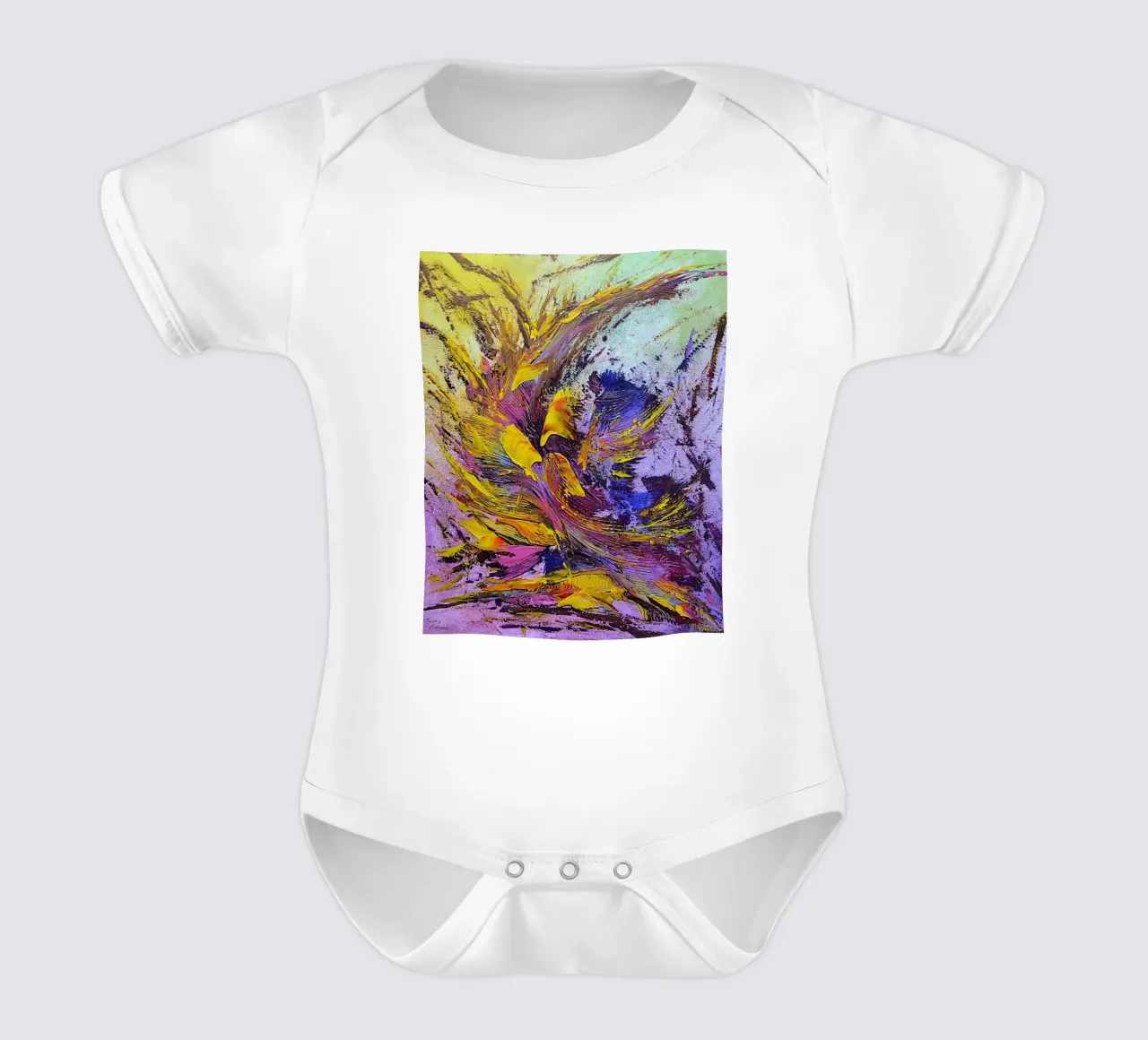 CREATIVE PASSION babyrompertje korte mouwen van Thierry Vobmann Abstract painting