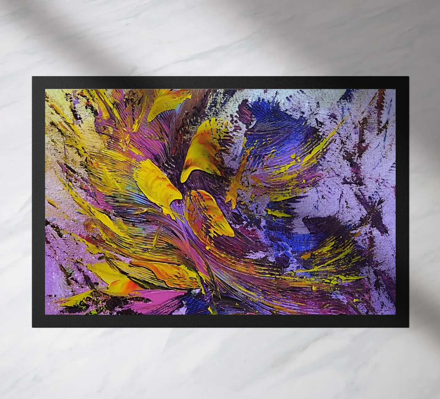 CREATIVE PASSION doormat by Thierry Vobmann Abstract painting