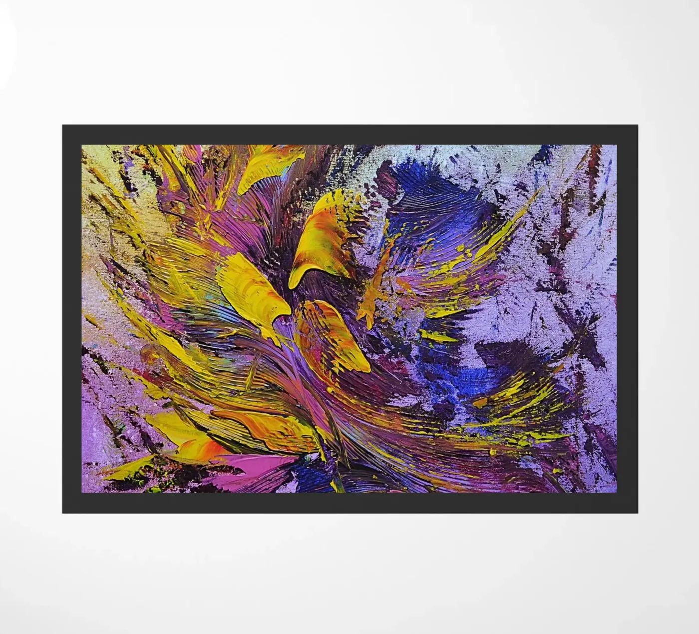 CREATIVE PASSION doormat by Thierry Vobmann Abstract painting