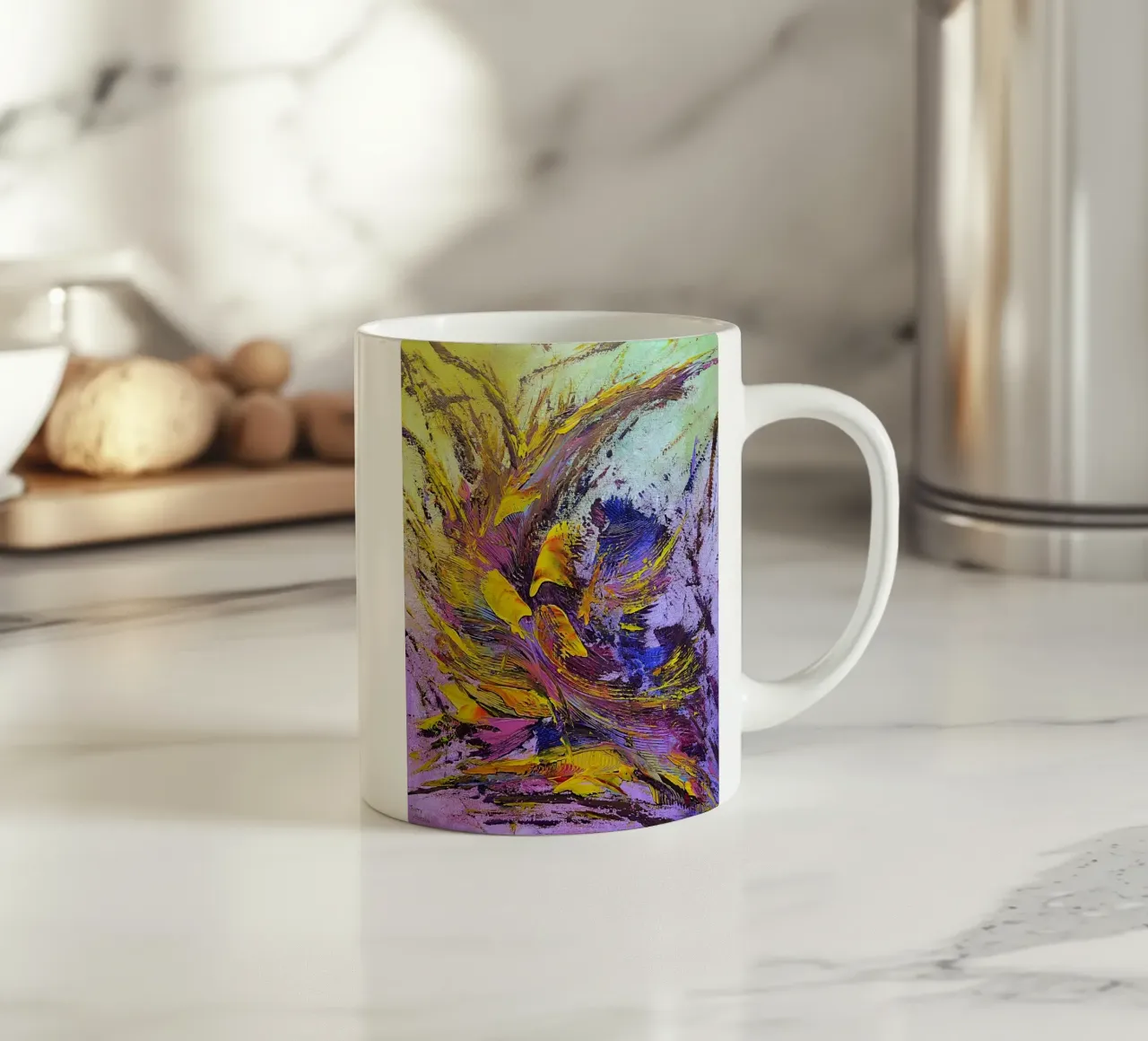 CREATIVE PASSION tazza in ceramica da Thierry Vobmann Abstract painting